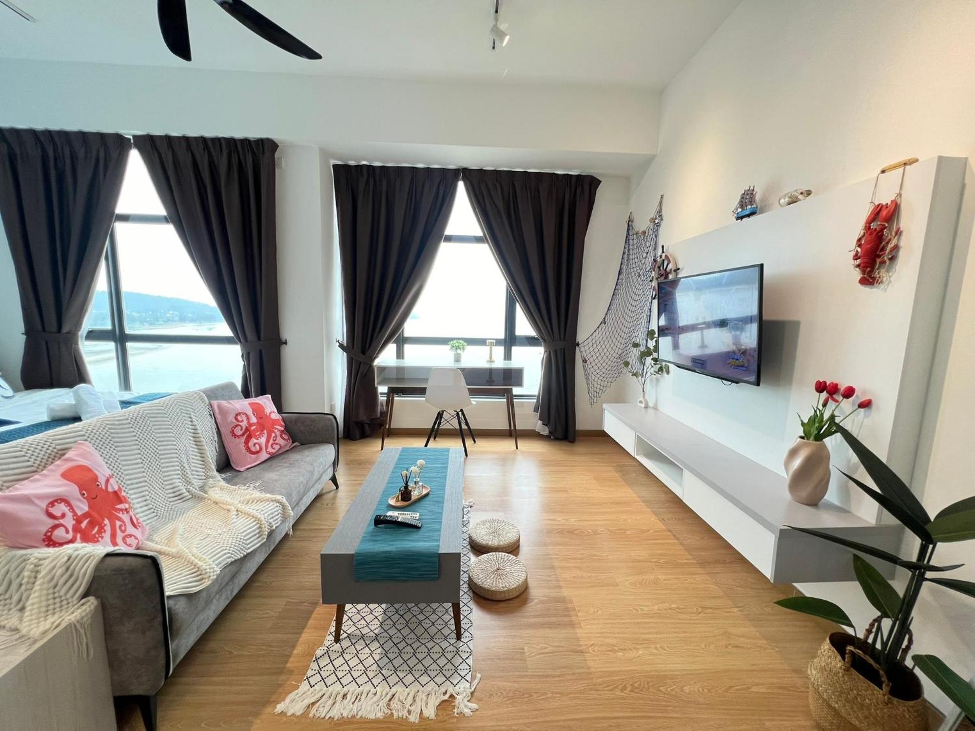 Oceanbay2 Seaview 6Pax Studio Netflix A-18-12 Kuantan Buitenkant foto
